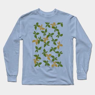 green flora patterns Long Sleeve T-Shirt